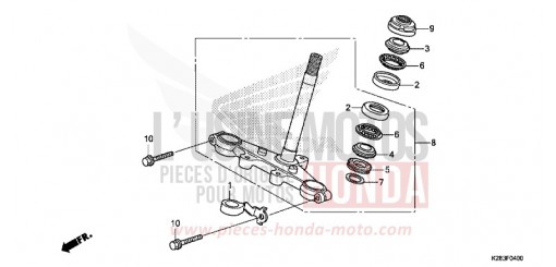 TIGE DE DIRECTION (CRF125F/FB E/H/J) CRF125FE de 2014